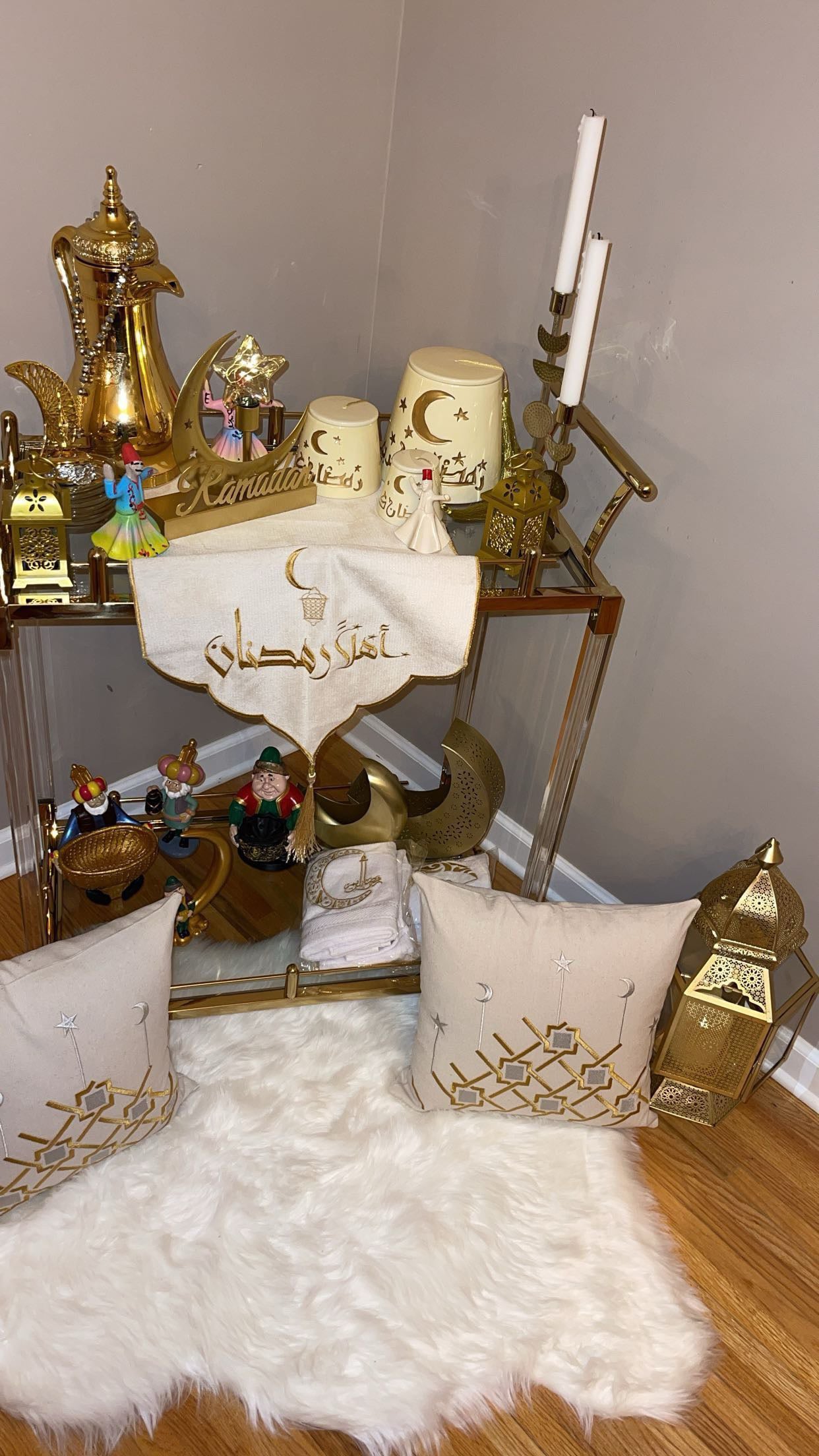 غطاء وساده بثيم رمضان