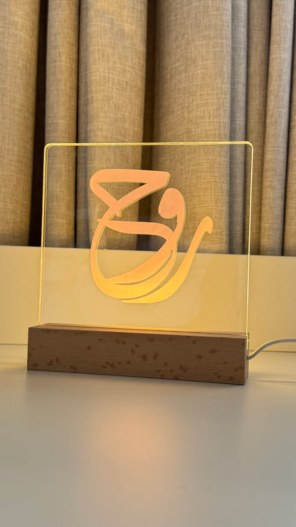 LED acrylic stand with baby name