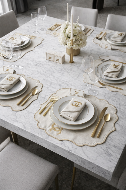Gold Chanel  -Tableware set
