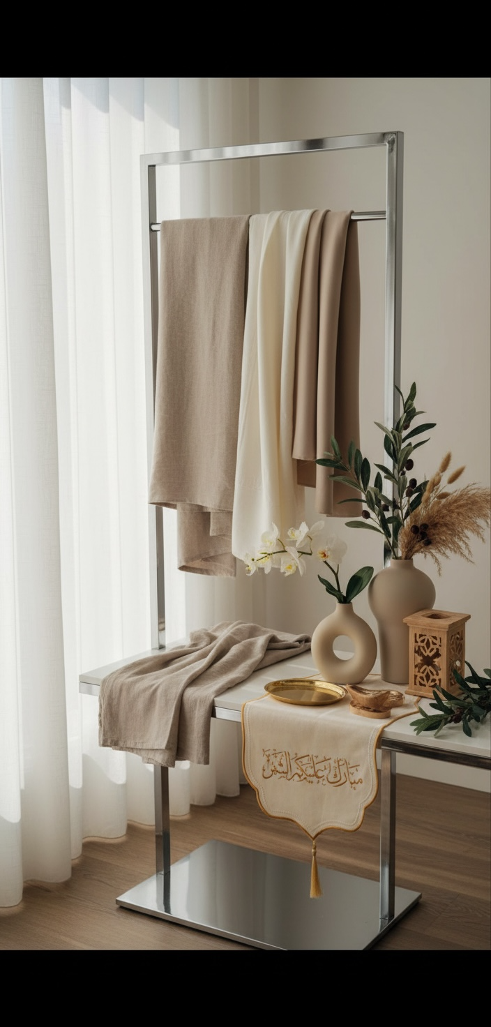 welcoming runner "Mubarak Alikom Alshahr"