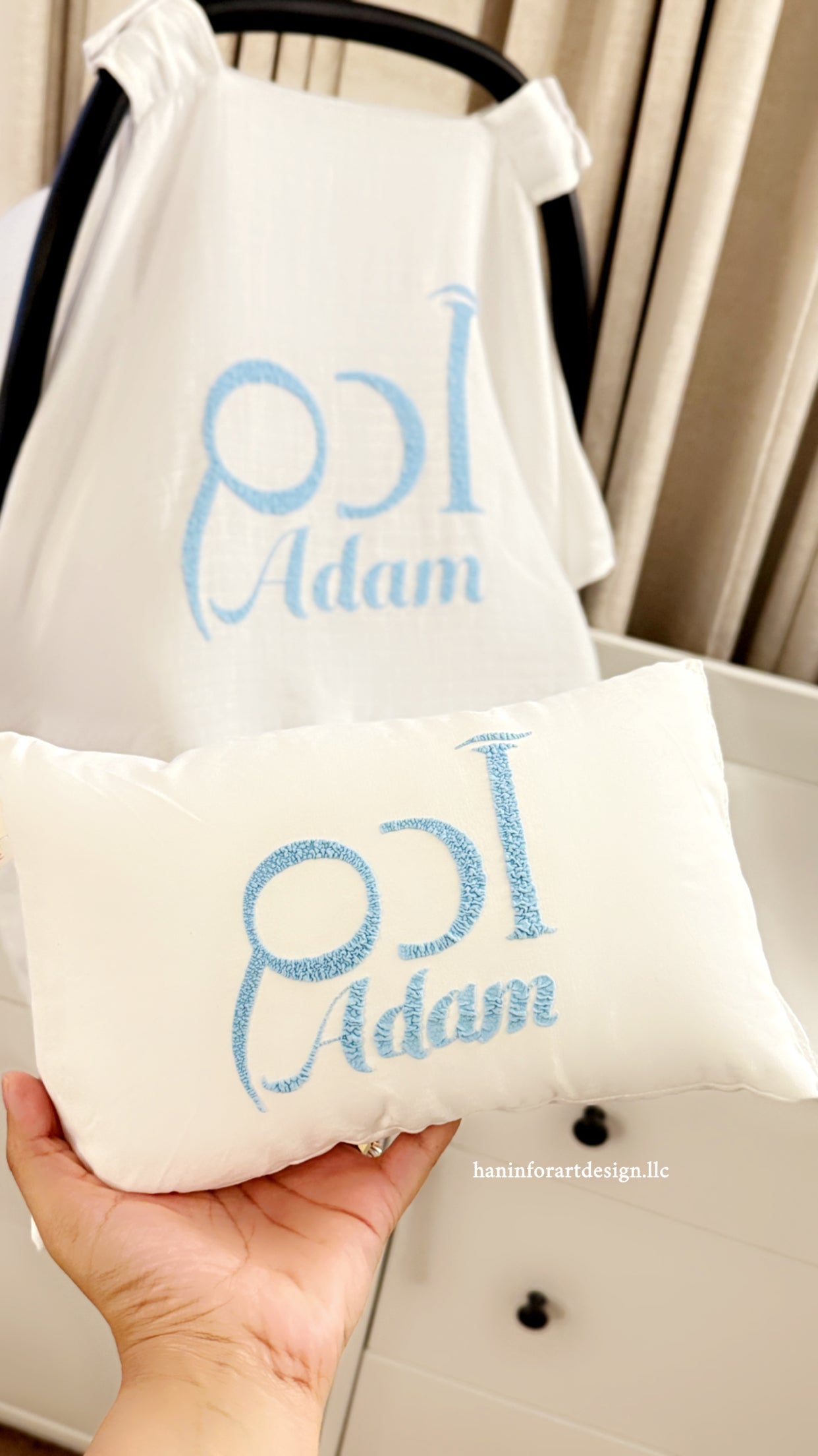 Customize newborn pillow