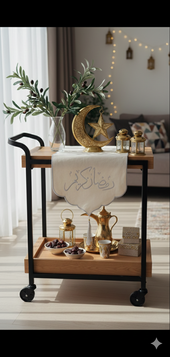 welcoming runner "Ramadan kareem"